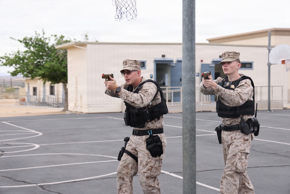 Sailor sharpens skills during active shooter drill at MCAGCC Twentynine Palms