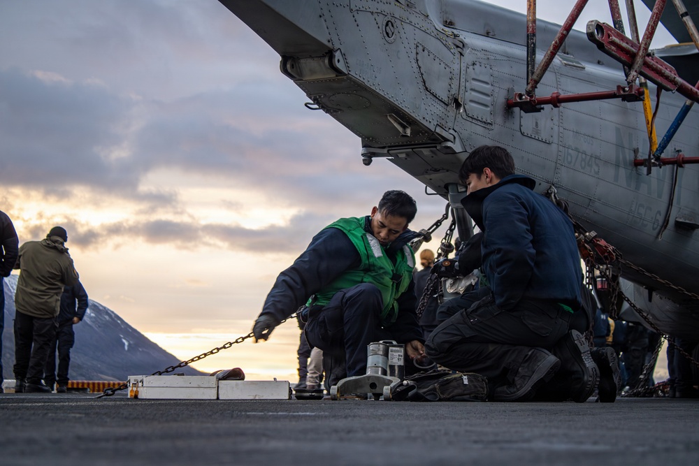 USS Nimitz Transits the Strait of Magellan