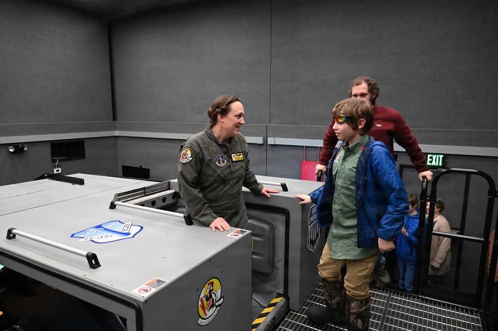 168th Wing hosts a tour for Trail Life USA