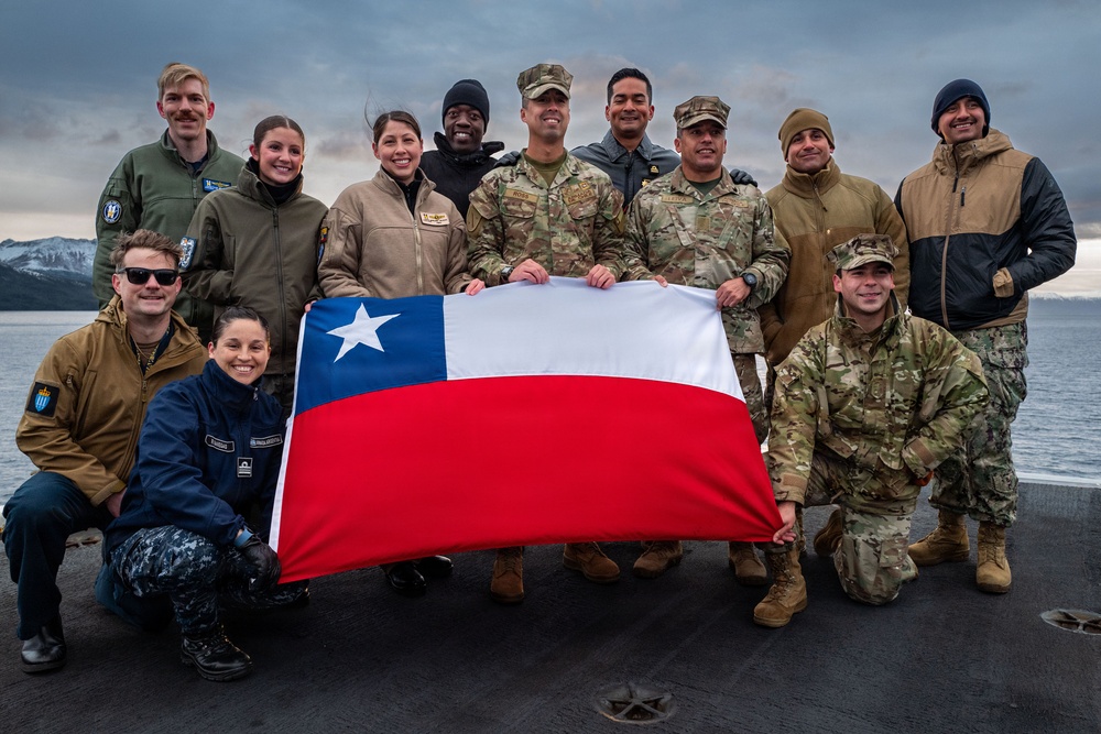 USS Nimitz Transits the Strait of Magellan