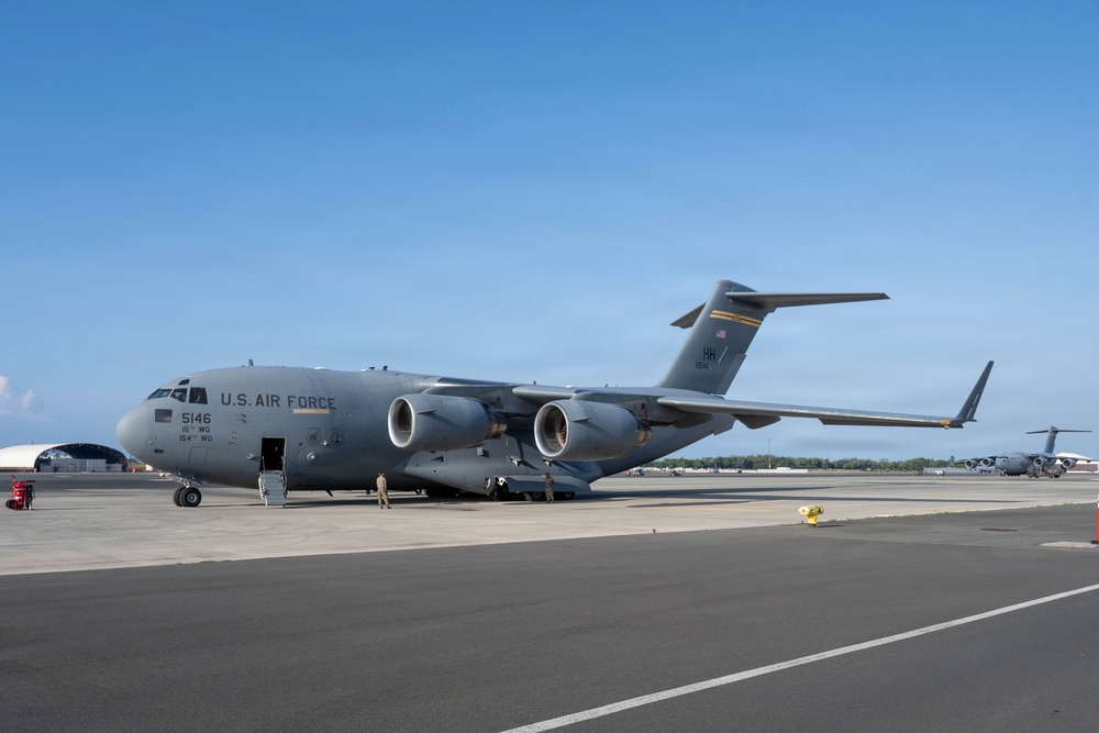15th Wing, joint partners mobilize relief supplies after Typhoon Sinlaku