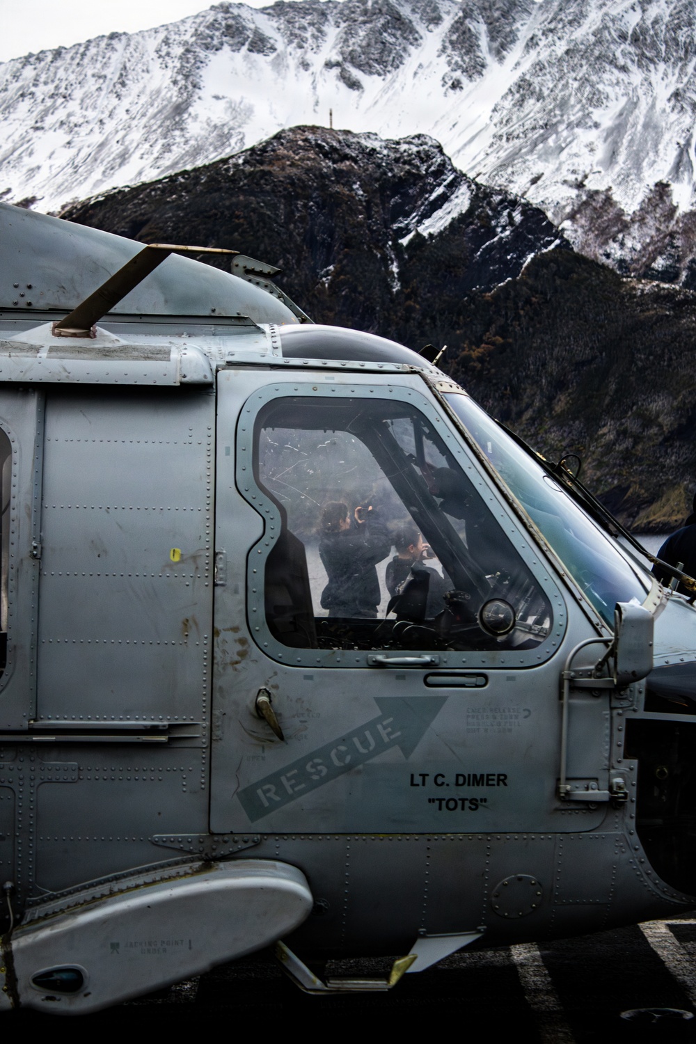USS Nimitz Transits the Strait of Magellan