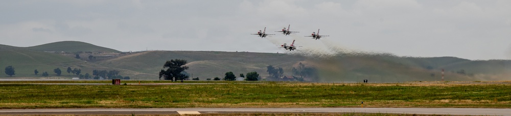 Travis conducts Wings Over Solano air show and open house