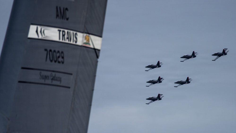 Travis conducts Wings Over Solano air show and open house