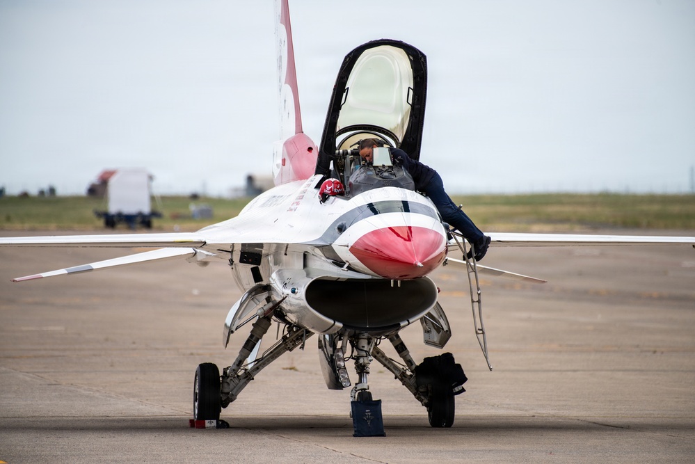 Travis conducts Wings Over Solano air show and open house