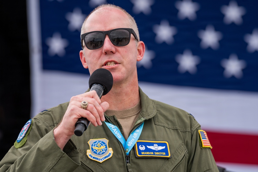 Travis conducts Wings Over Solano air show and open house