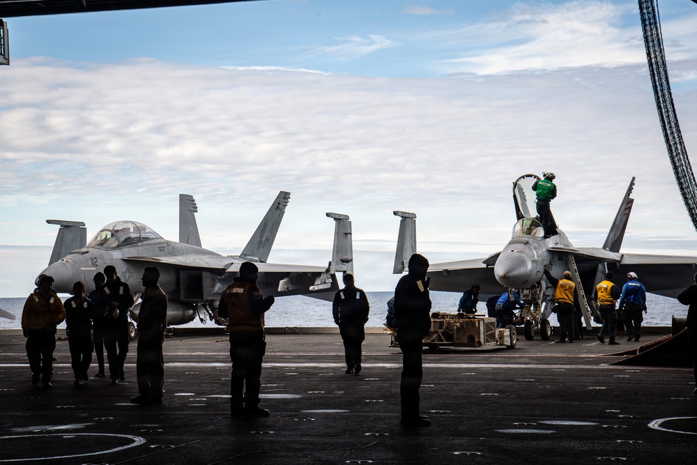 Nimitz Prepares for Flight Operations
