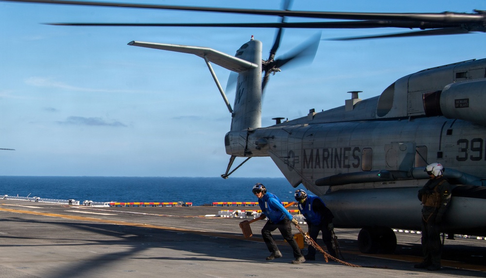USS Essex Conducts flight Operations