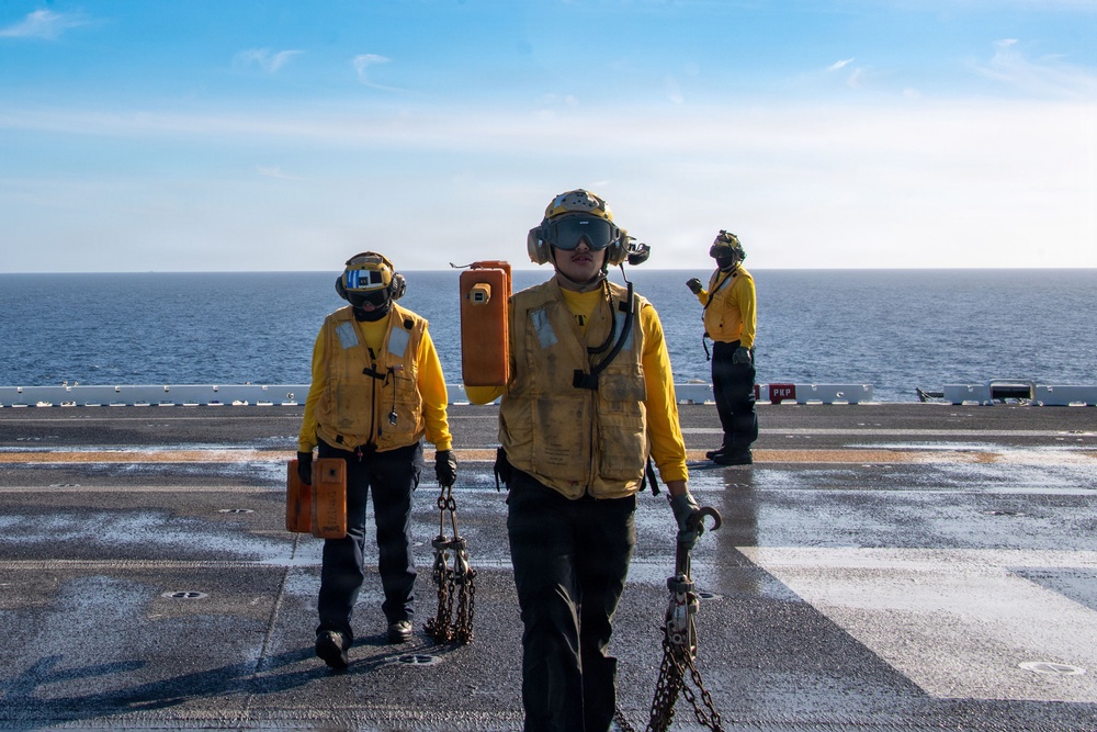 USS Essex Conducts flight Operations