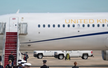 King Charles III and Queen Camilla arrive at Joint Base Andrews for state visit