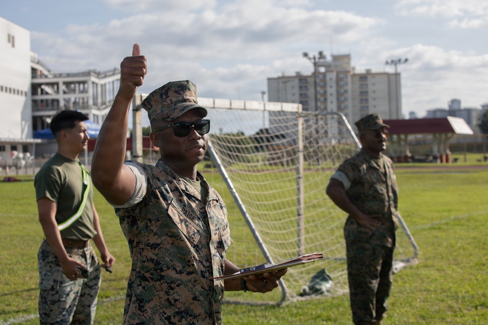 3rd MLG Marines Compete in Unit Wide Sports Tournament