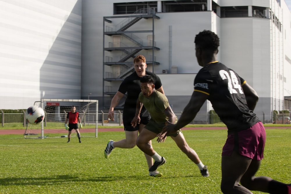 3rd MLG Marines Compete in Unit Wide Sports Tournament