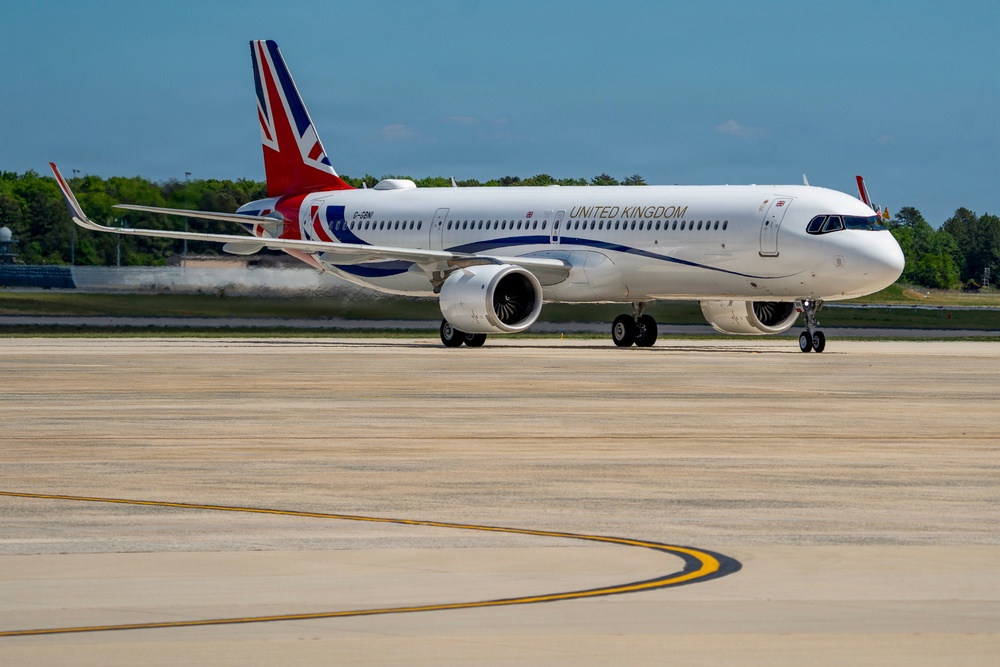 King Charles III and Queen Camilla arrive at Joint Base Andrews for state visit
