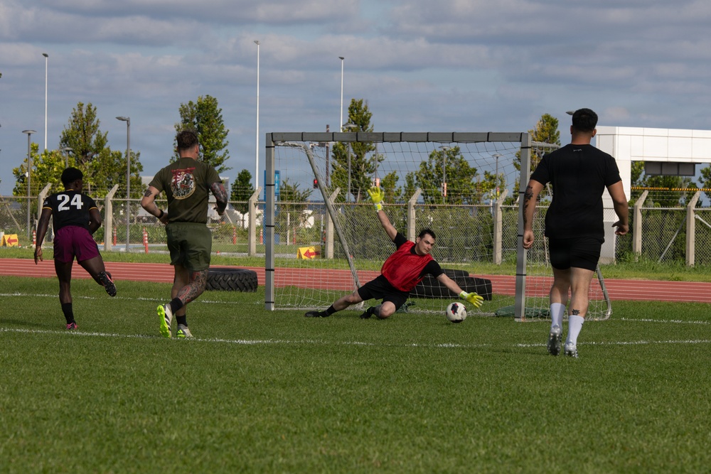 3rd MLG Marines Compete in Unit Wide Sports Tournament