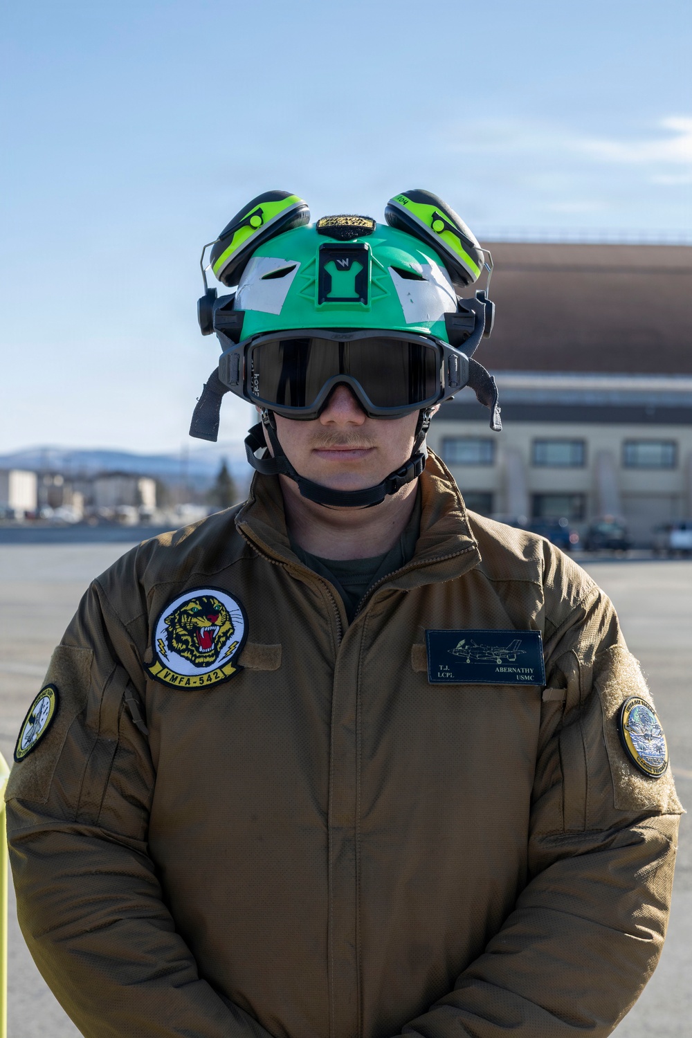 U.S. Marines with VMFA-542 conduct flight operations during exercise Red Flag-Alaska
