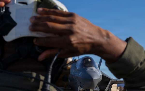 U.S. Marines with VMFA-542 conduct flight operations during exercise Red Flag-Alaska