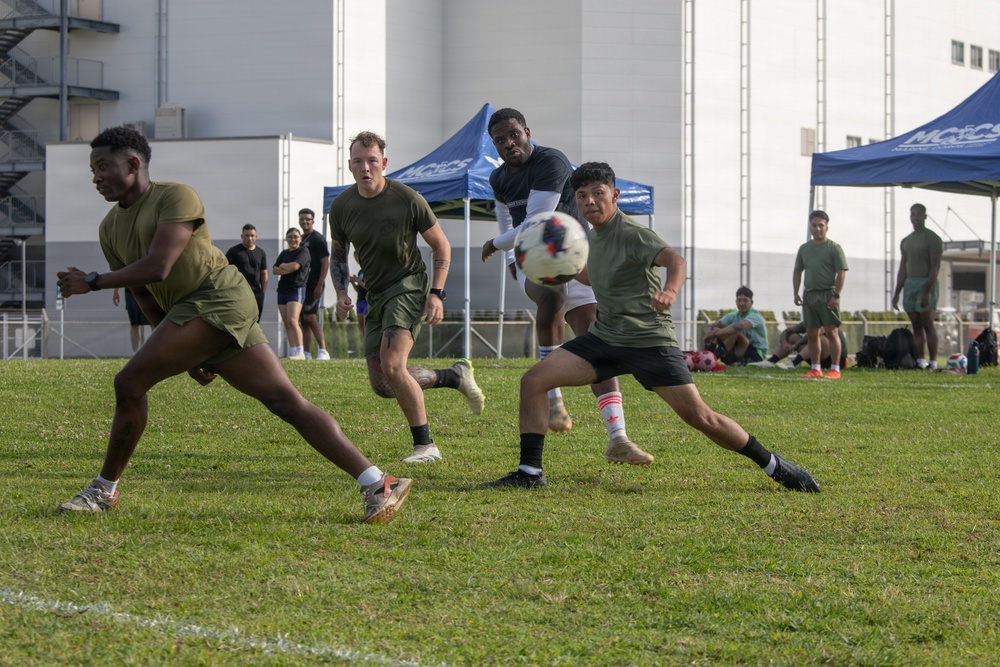 3rd MLG Marines Compete in Unit Wide Sports Tournament