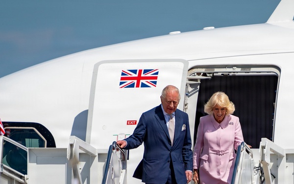 King Charles III and Queen Camilla arrive at Joint Base Andrews for state visit