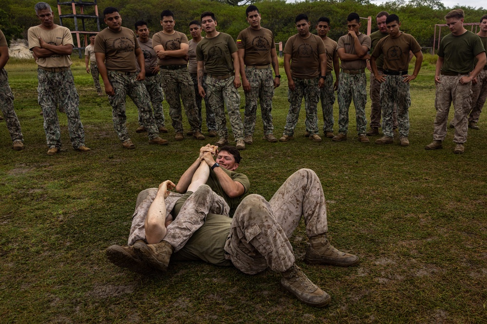 22nd MEU (SOC) | MCMAP with Ecuadorian Marines