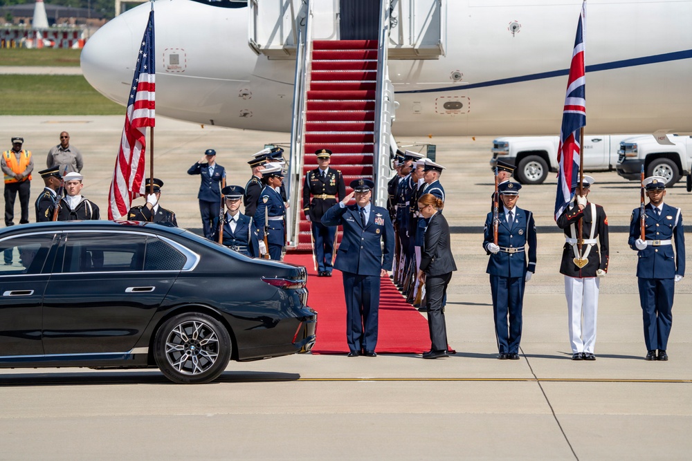 King Charles III and Queen Camilla arrive at Joint Base Andrews for state visit