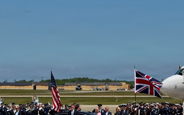 King Charles III and Queen Camilla arrive at Joint Base Andrews for state visit