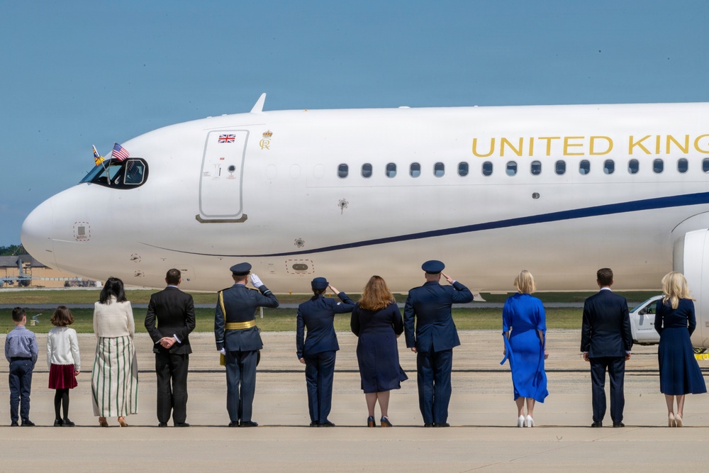 King Charles III and Queen Camilla arrive at Joint Base Andrews for state visit
