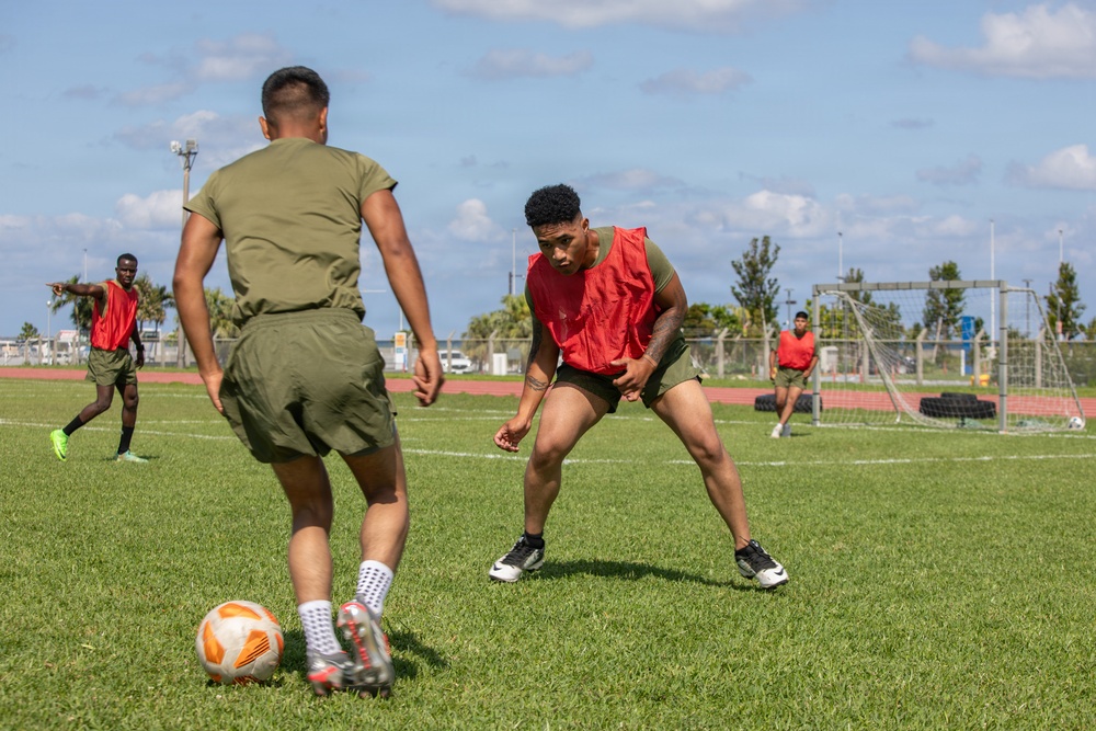 3rd MLG Marines Compete in Unit Wide Sports Tournament