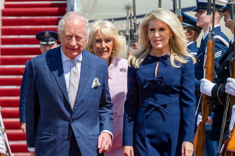 King Charles III and Queen Camilla arrive at Joint Base Andrews for state visit