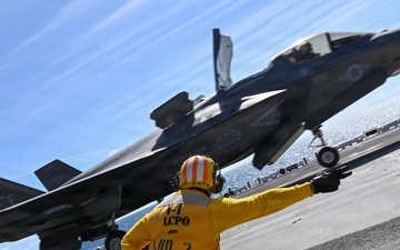 USS Essex Conducts F-35B Flight Deck Operations