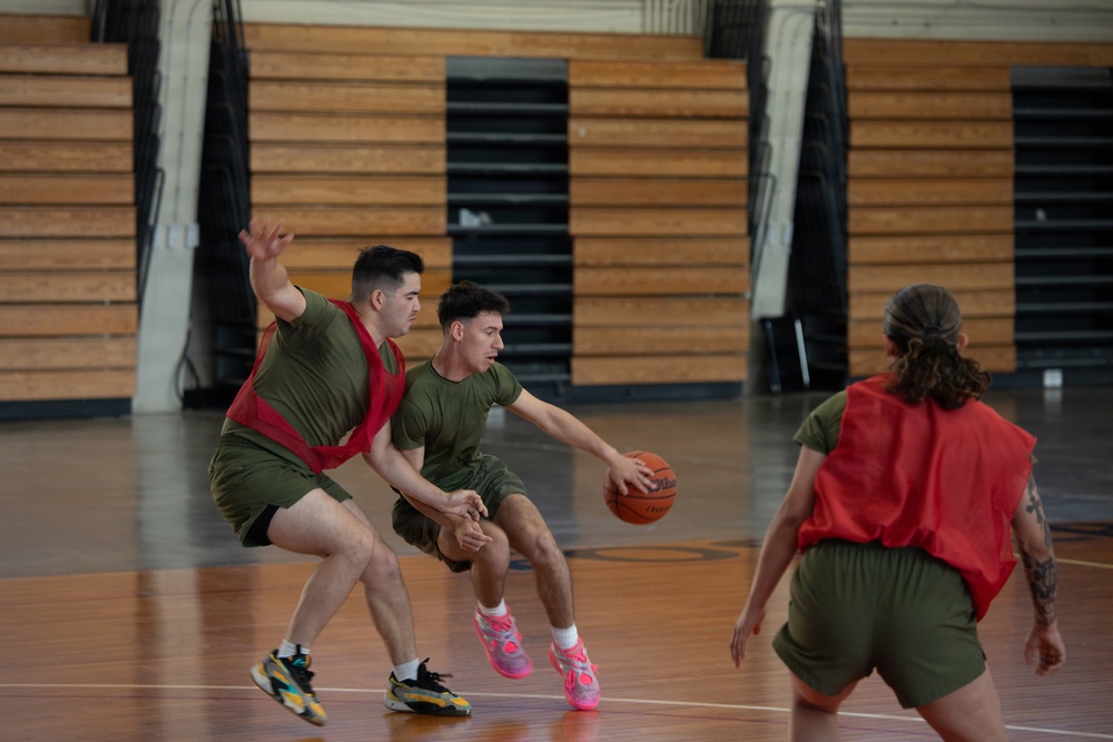 3rd MLG Marines Compete in Unit Wide Sports Tournament
