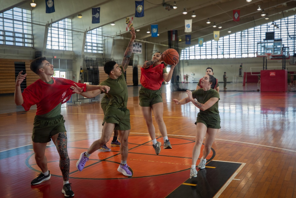 3rd MLG Marines Compete in Unit Wide Sports Tournament