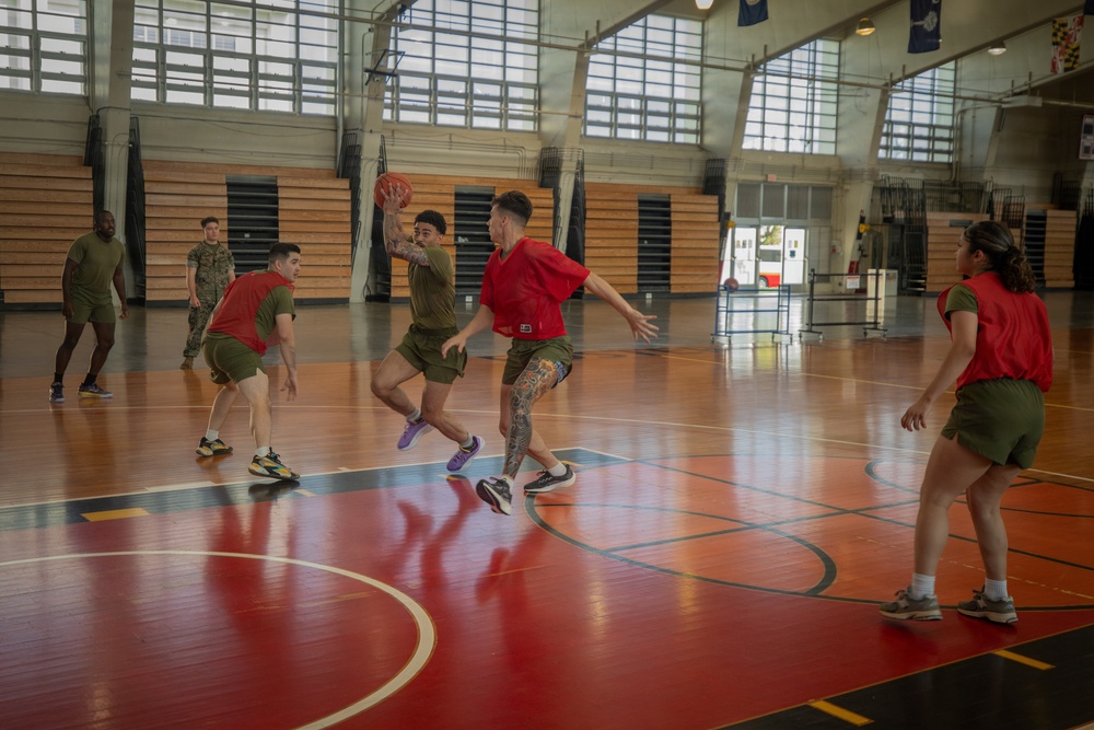 3rd MLG Marines Compete in Unit Wide Sports Tournament