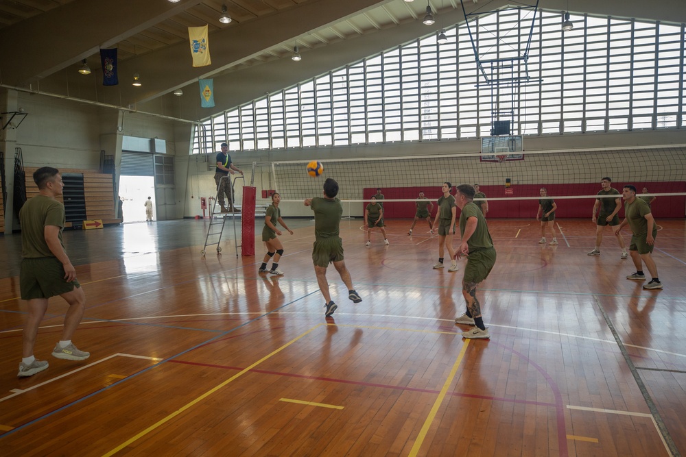 3rd MLG Marines Compete in Unit Wide Sports Tournament