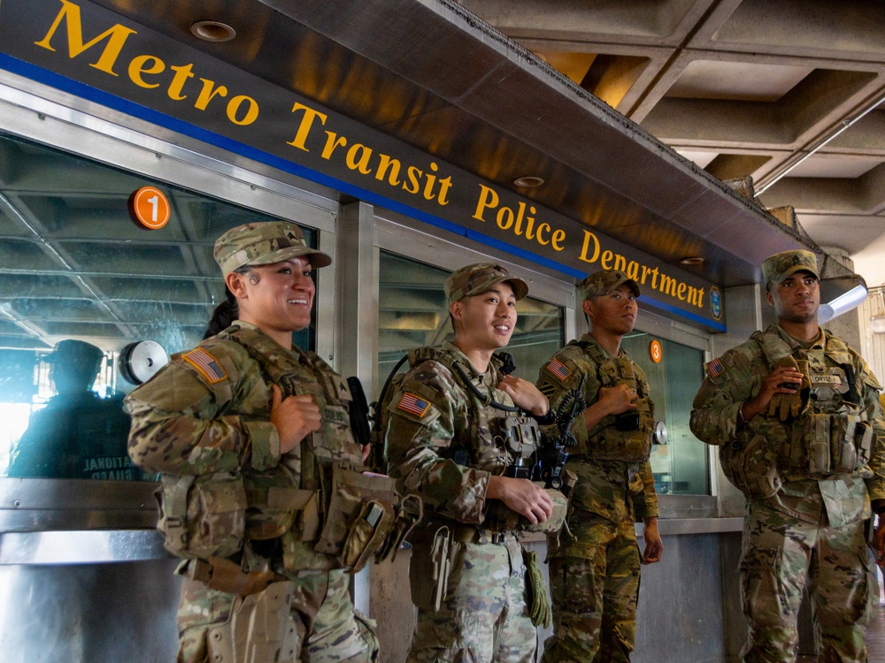 Georgia chaplain visits JTF - DC at Anacostia Metro