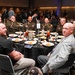 U.S. Army officers and civilian guests attend DECA formal dinner