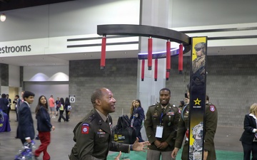 Brig. Gen. Brown engages students during DECA conference