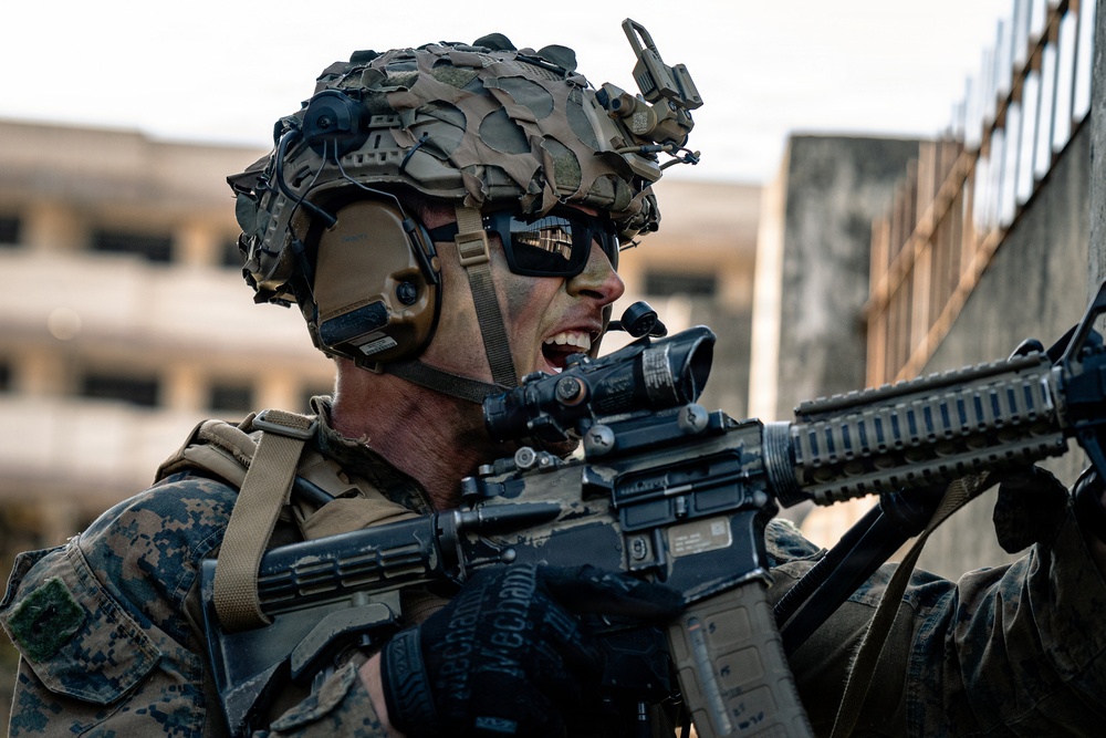 U.S. Marines Participate in Force on Force Training