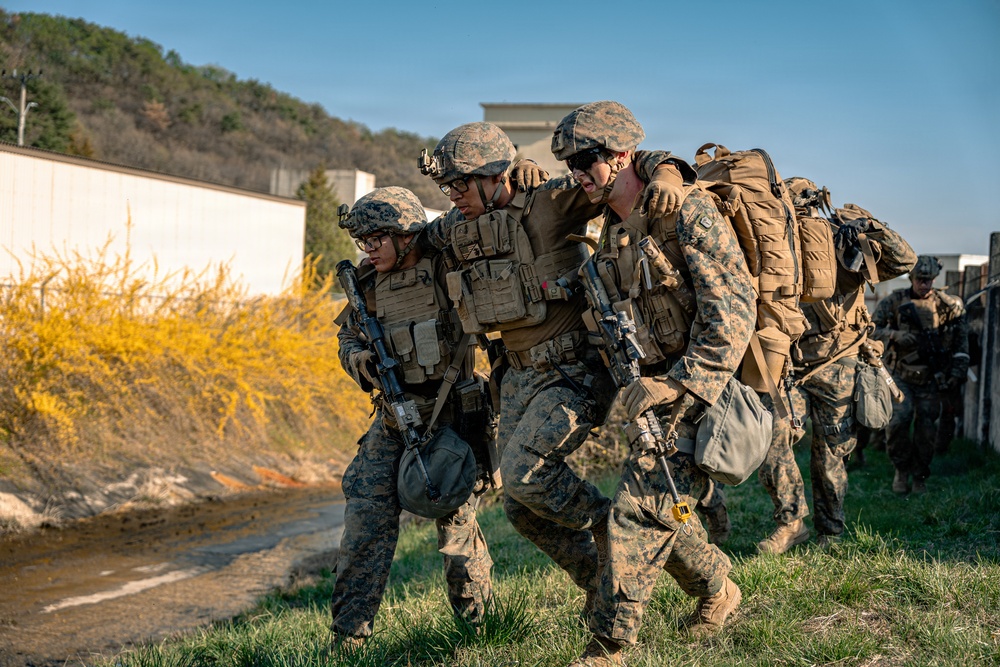 U.S. Marines Participate in Force on Force Training