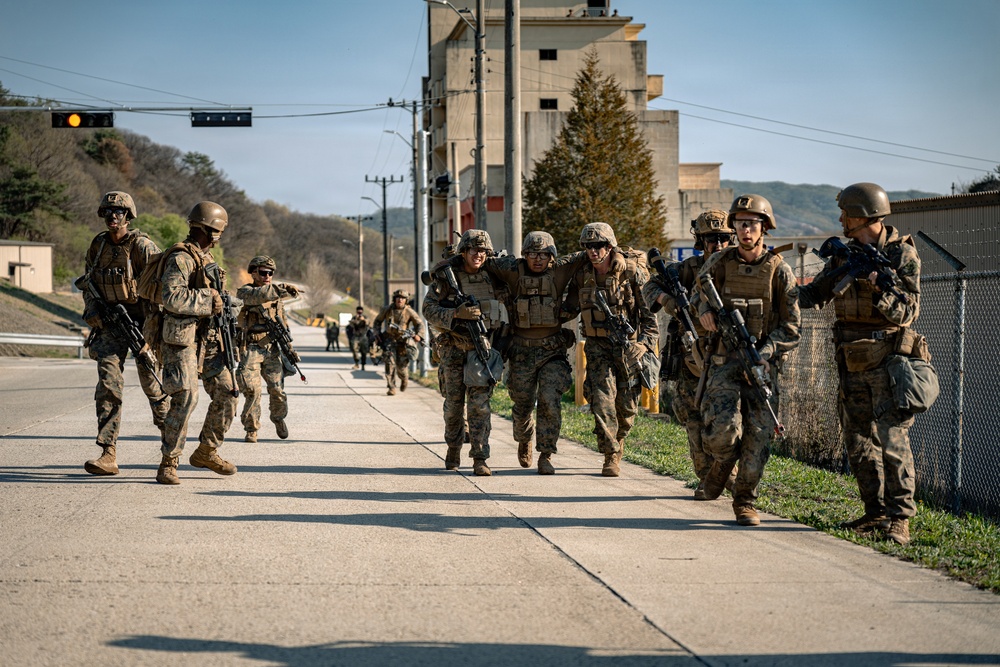 U.S. Marines Participate in Force on Force Training