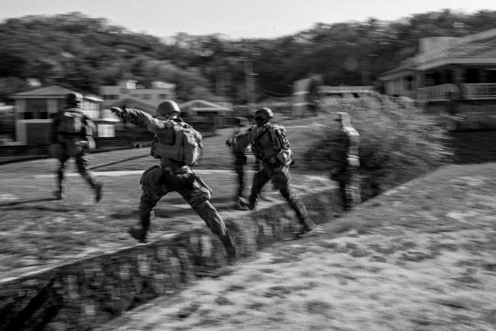 U.S. Marines Participate in Force on Force Training