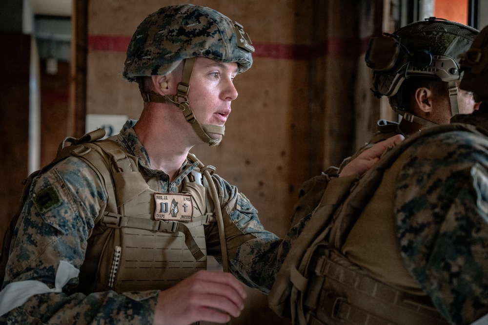 U.S. Navy Chaplain Participates in Force on Force Training