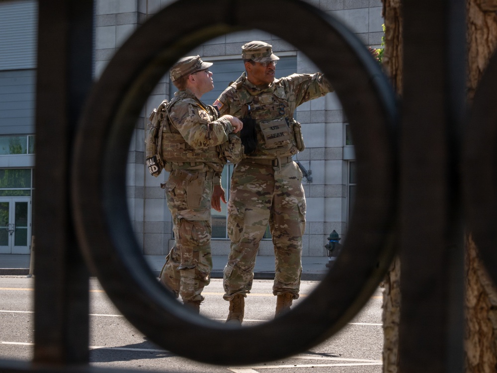 Georgia chaplain visits JTF - DC in southeast D.C.
