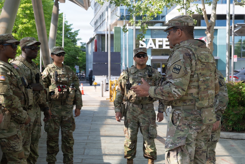 Georgia chaplain visits JTF - DC in southeast D.C.