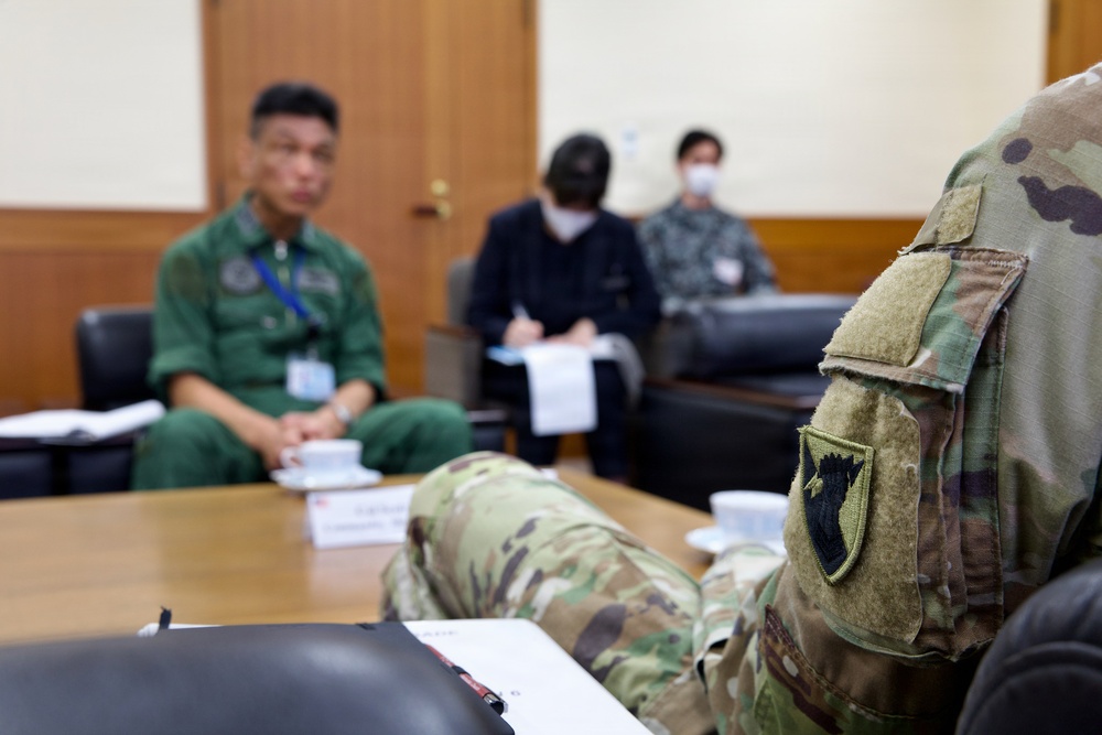 38th Air Defense Artillery Brigade Leadership Visit Japan's Air Defense Command