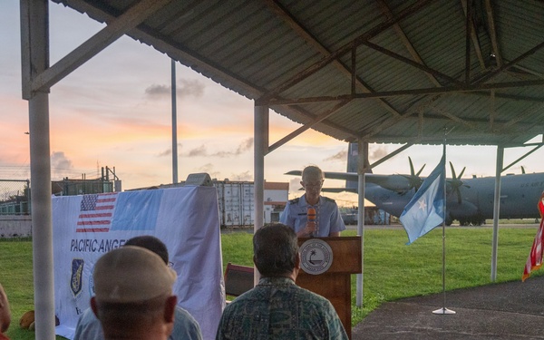 Pac Angel 26-3 Opening Prayer with Senior Leaders in Chuuk Micronesia