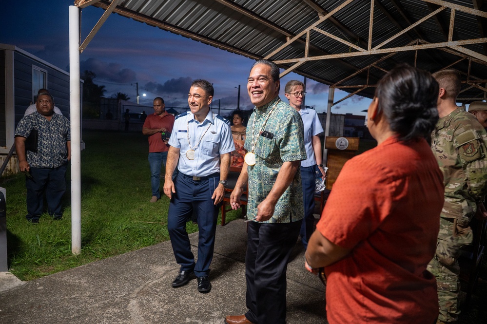 Pac Angel 26-3 Opening Prayer with Senior Leaders in Chuuk Micronesia