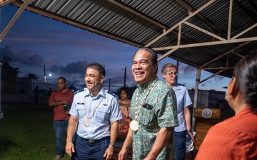 Pac Angel 26-3 Opening Prayer with Senior Leaders in Chuuk Micronesia