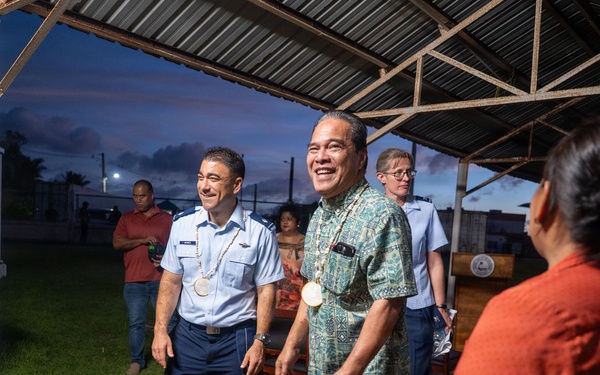 Pac Angel 26-3 Opening Prayer with Senior Leaders in Chuuk Micronesia
