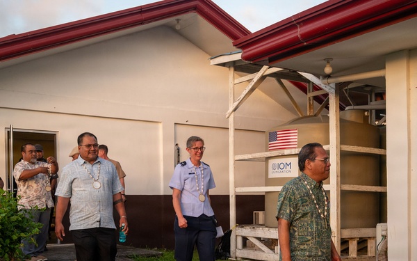 Pac Angel 26-3 Opening Prayer with Senior Leaders in Chuuk Micronesia