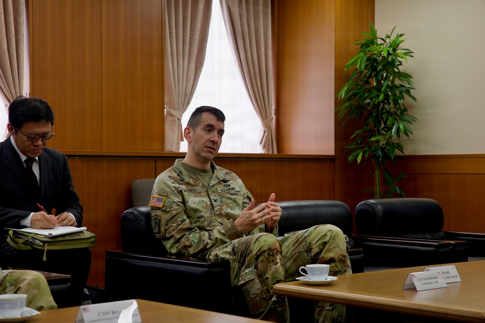 38th Air Defense Artillery Brigade Leadership Visit Japan's Air Defense Command
